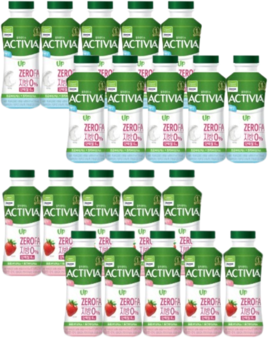 풀무원다논 마시는 액티비아 업 딸기 210ml, 20개