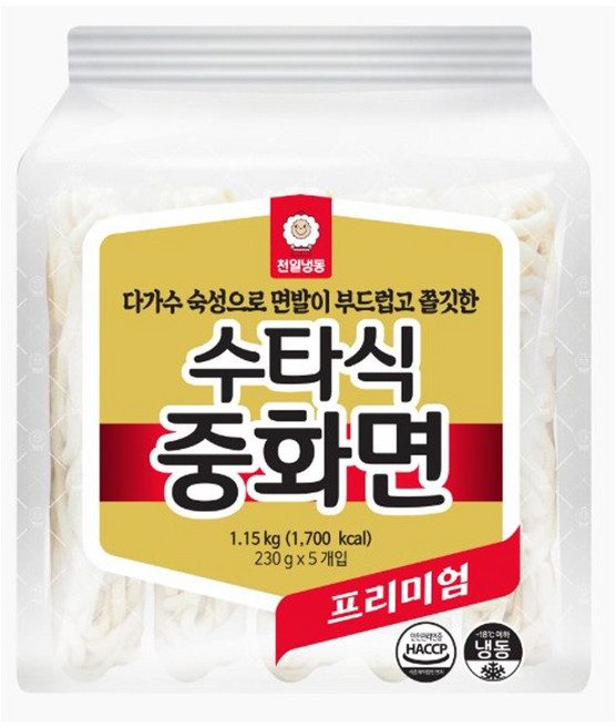 아워홈 프리미엄 수타식 중화면, 8개, 1.15kg