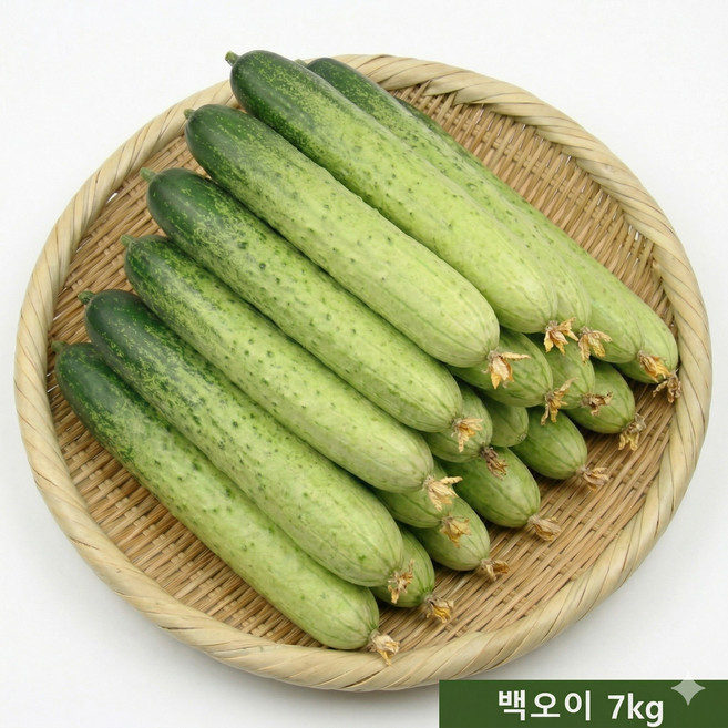 [특품 백오이 15% 타임세일] 산지 직송 국내산 백다다기 특품 오이, 1박스, 특품 백오이 7kg