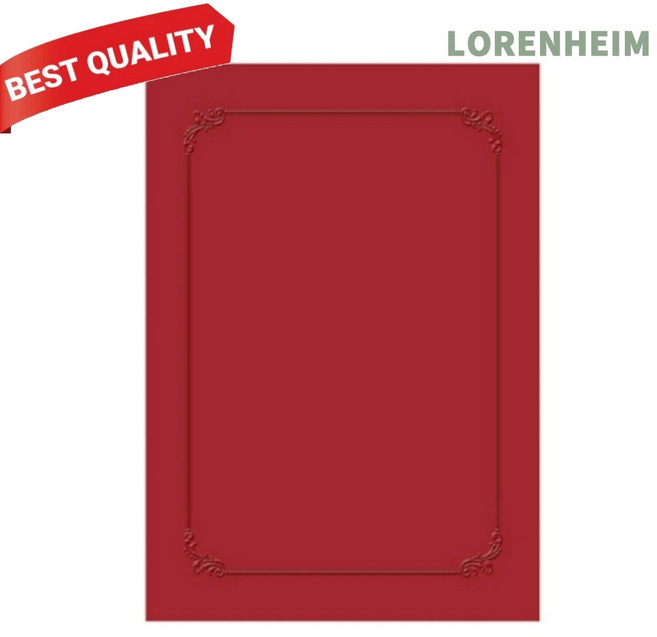 로렌하임 [깔끔한 보관용]우진 매직패브릭 무지 상장케이스 10매 표창장보관함