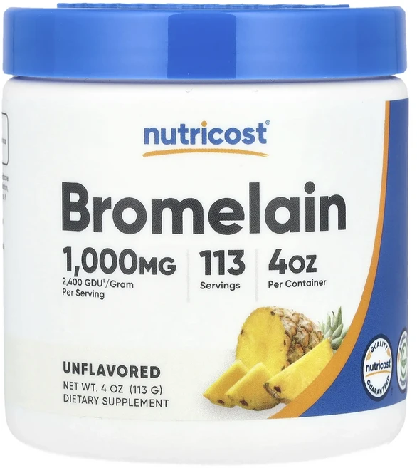 Nutricost 브로멜라인 무맛 113g(4oz), Nutricost 브로멜라인 무맛 113g4oz, 113g, 1개 - 쿠팡