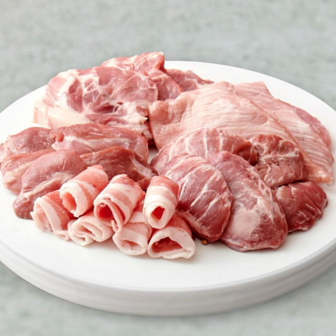 [돈특] 한돈 1등급 특수부위 뒷고기 5종 모음, 꼬들목살500g, 1개