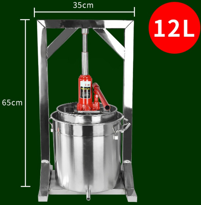 꿀 프레스 짜는 기계 토종벌꿀 압착 와인 스텐 착즙 유압 과일 추출기, 상세페이지 참고
