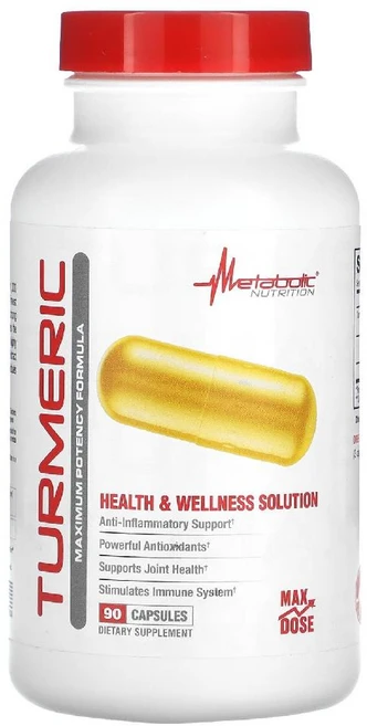 메타볼릭뉴트리션 터메릭 강황 Turmeric 캡슐 90정, 1개 - 쿠팡