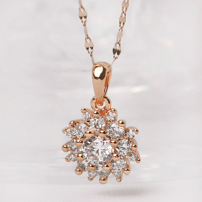 루이델라 14K 18K 목걸이 2부 3캐럿 모이사나이트 GRA인증 엑설런트 엘리시아 금 목걸이 여자친구 선물