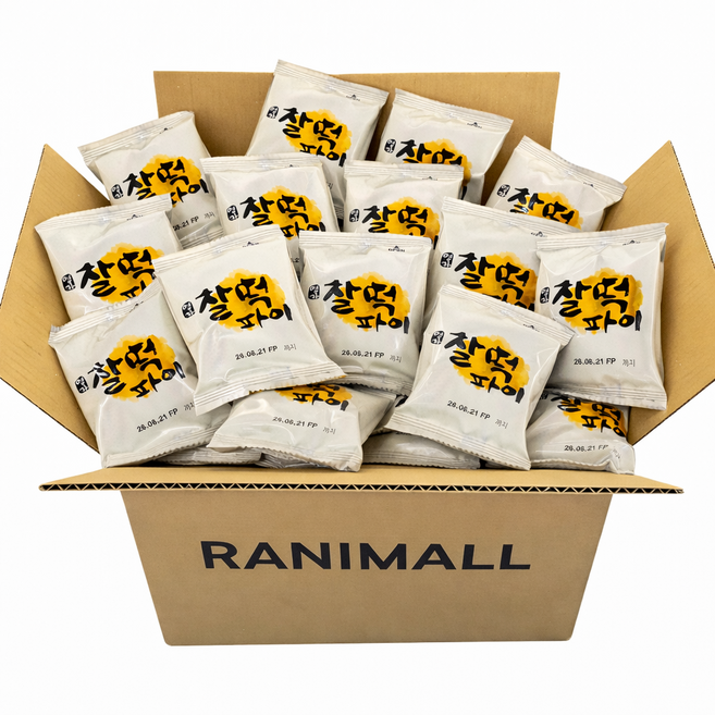 롯데 찰떡파이 대용량 개별포장 초코 디저트 사무실 간식 어린이간식, 800g, 1박스