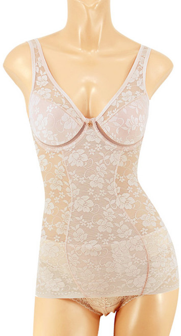 쉬즈언더웨어 치마 플라워 올인원 몰드 무빙메쉬 와이어 노라인 바디쉐이퍼 보정속옷