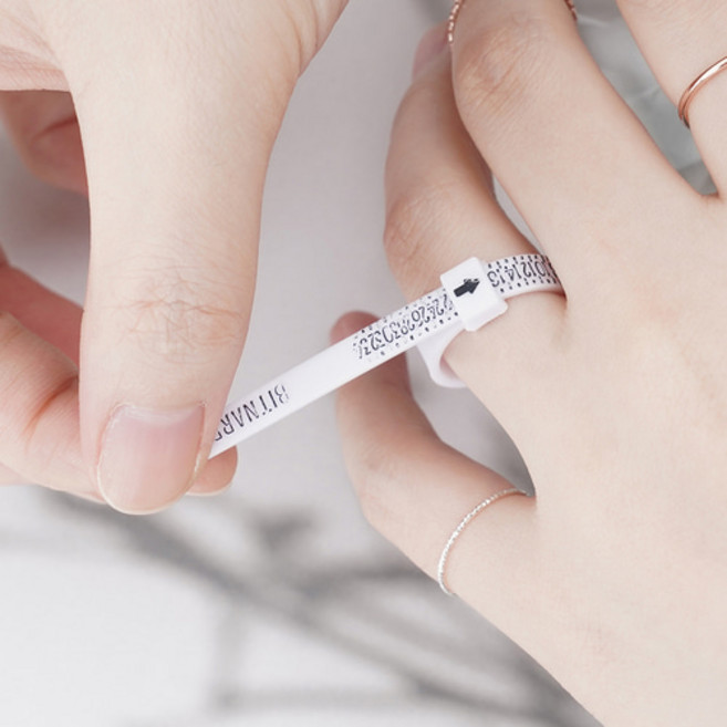 링게이지 줄자형 반지사이즈 측정 신규격, 1개