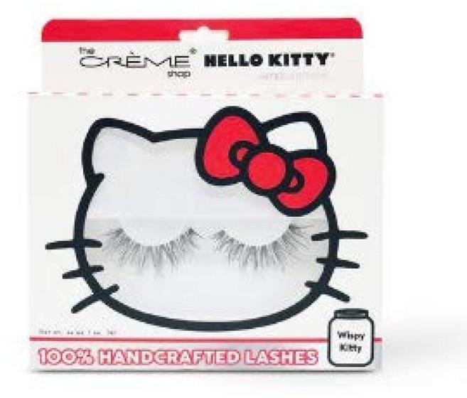 THE 더 Crème Shop x Sanrio 헬로 키티 100% 수제 속눈썹 (위스피 윙크) 188883, The Crème Shop x Sanrio 헬로 키티, 1개