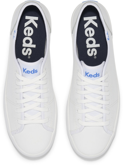 Keds KICKSTART 時尚真皮綁帶休閒鞋