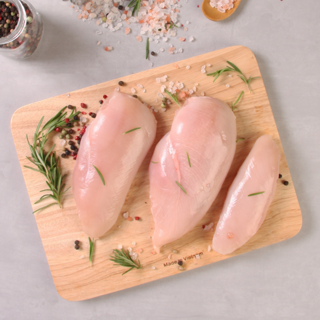 국내산 닭가슴살 냉장, 1kg, 3개