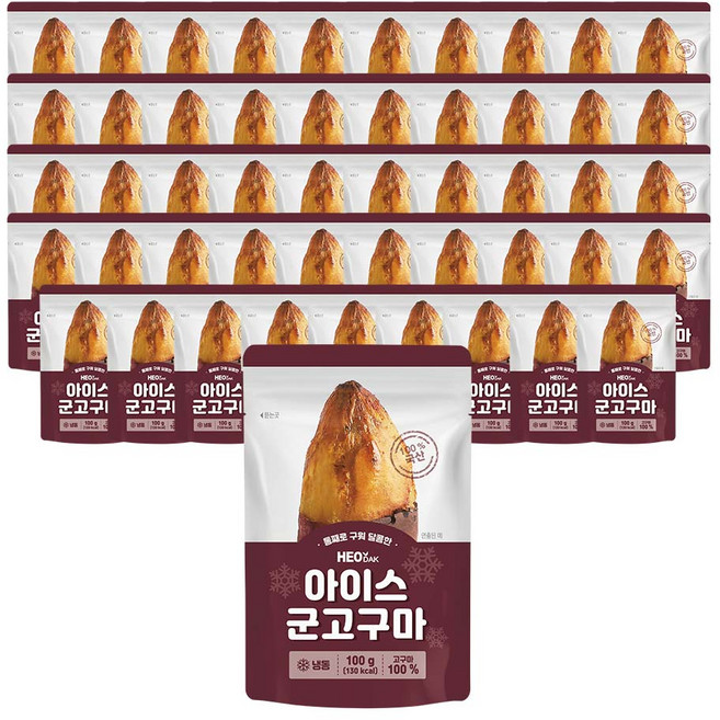 허닭 아이스 군고구마 100g, 50개