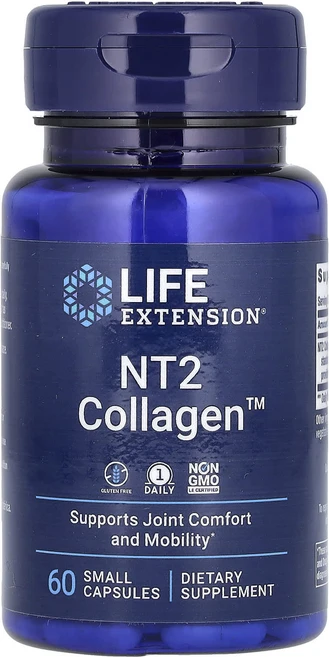 Life Extension NT2 콜라겐 40mg 소형 캡슐 60정, LifeExtensionNT2콜라겐40mg소형캡슐60정, 1개 - 쿠팡
