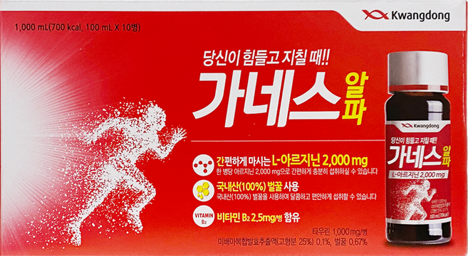 광동제약 가네스 알파, 100ml, 10개