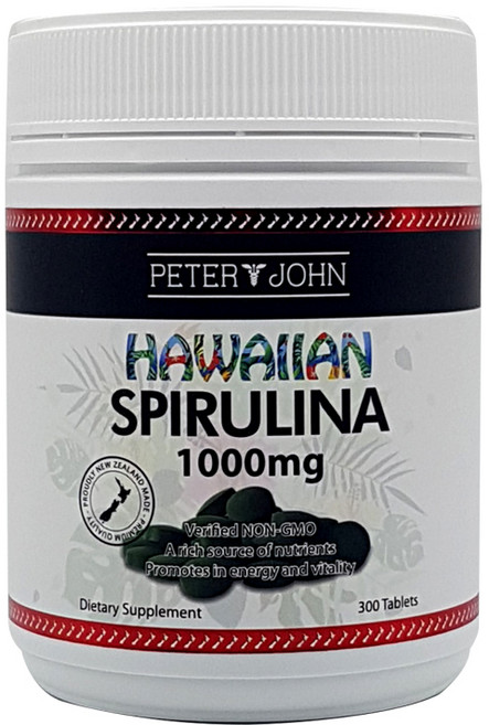 피터앤존 하와이안 스피루리나 1000mg 300정, 4개