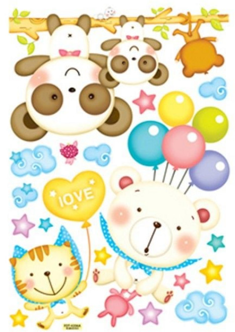 요모조모 스티커 동물나라 시리즈2 조인컴퍼니 78268pc 1(EA), 숲속나라 FDT-4204