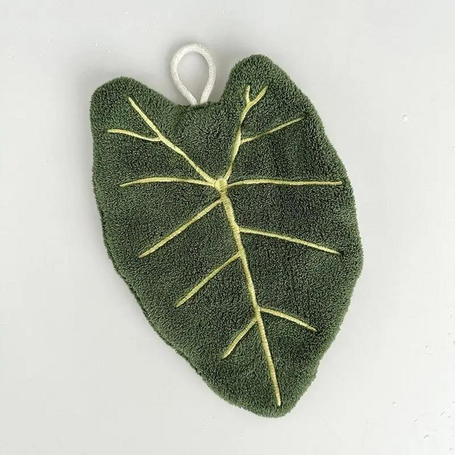 이중층 잎 모양 손수건 흡 걸이형 빠른 건조 걸레