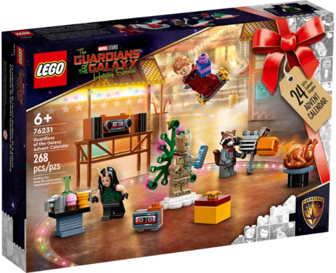 레고 슈퍼히어로 76231 마블 가디언즈 오브 갤럭시 크리스마스 캘린더, 혼합색상, 1개