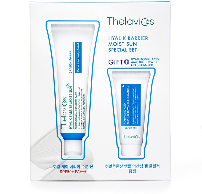 테라비코스 히알 케이 베리어 수분 선크림 50g+약산성 젤클렌저15ml, 1개, 50g