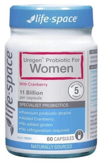 라이프스페이스 호주직구 유로젠 여성유산균 크랜베리 60캡슐 호주코알라몰, 60정, 2개 - 쿠팡