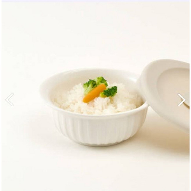 락앤락 안심 도자기 밥용기 355ml 환경호르몬 걱정없는 전자레인지 밥통, 1개, 밥용기/두껑