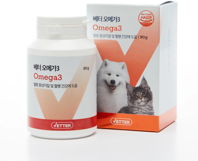 핏펫 강아지 고양이 베터 오메가3 90g 종합영양제 면역력 영양제, 1개 - 쿠팡