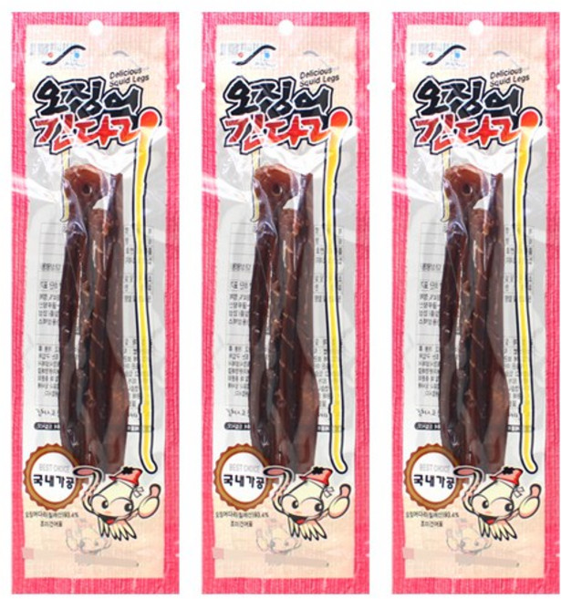 오징어긴다리 [50gx3봉], 3개, 50g, 50g