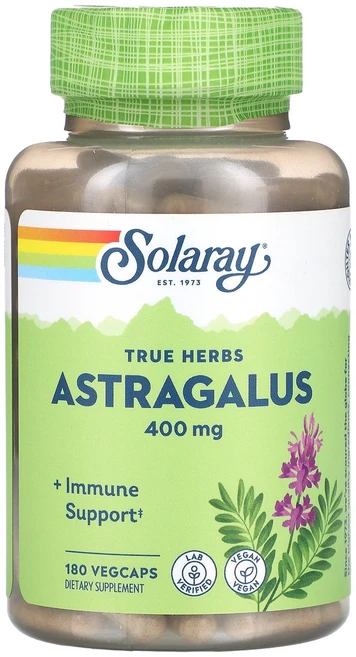 Solaray True Herbs 황기 400mg 베지 캡슐 180정, SolarayTrueHerbs황기400mg베지캡슐180, 1개 - 쿠팡