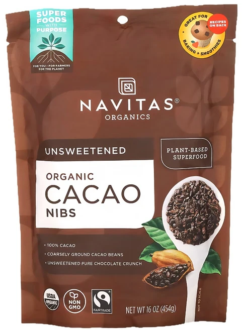 나비타스 오가닉스 카카오 닙스 무가당 454g - 쿠팡