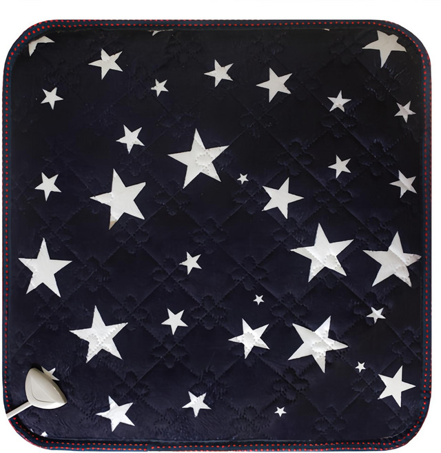 한일상사 극세사 전기방석 JH1018A, 별네이비, 1인용(45 x 45 cm)