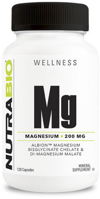 Nutrabio Mg 鎂 200mg 膠囊, 1個, 120錠