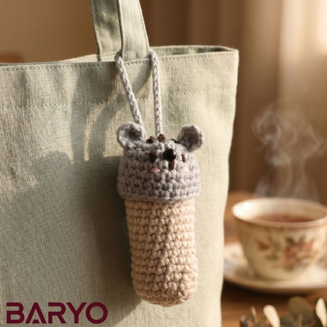 뜨개 립스틱 파우치 키링