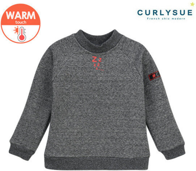 CURLYSUE 컬리수 슬리핑 니트폴라티셔츠 CNW1GQTS55