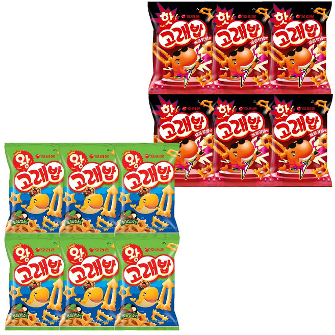 오리온 왕고래밥 +핫고래밥, 3세트, 118g