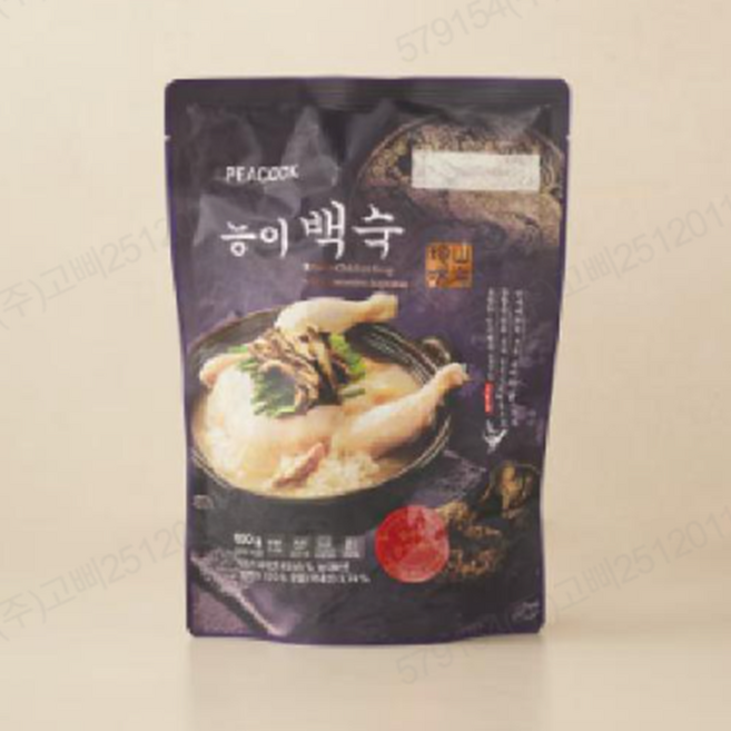 피코크 능이백숙 (아이스박스배송), 2개, 950g