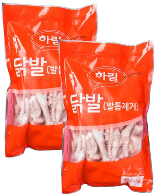 하림 뼈있는 닭발 발톱제거, 2개