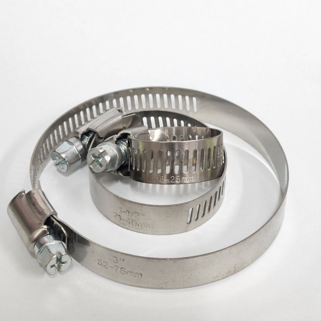 스텐 호스밴드 부분 총 기장 표기 참조, 13 (275-330mm), 은회색, 1개