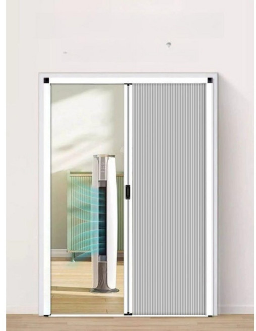 매장 자바라 방문 접이식 가벽 파티션 흰색 폴딩 주름문 프레임흰색 커튼, 흰색 프레임선라인 사슴