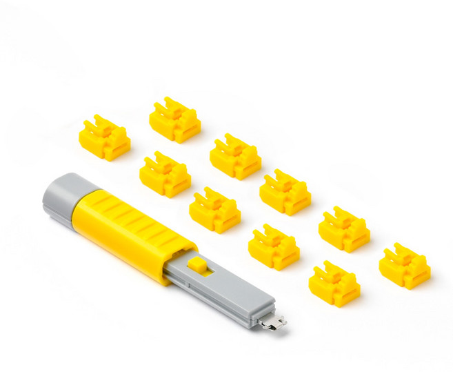 스마트키퍼 유일 국내 제조 랜포트락 10P + 락키 세트 RJ45 포트 보안 차단 잠금 장치 시스템 물리보안 NL03PK, 랜포트락 10개 + 베이직 키 1개, 옐로우(YL), 1개