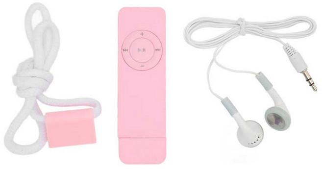 스너그데이즈 호환 MP3 플레이어 무손실 사운드 최대 64GB 미니 음악 학생용 여행용, [05] 분홍색, 1)pink