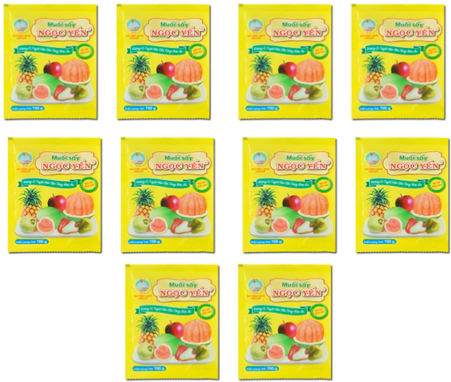 베트남 Ngoc Yen 과일 소금, 100g, 10개