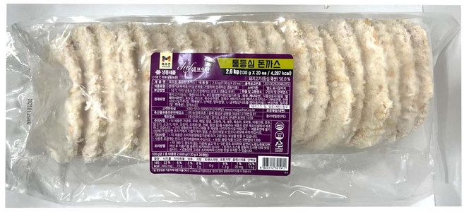 목우촌 쉐프9단 통등심돈까스 (130g)/냉동 대용량, 1개, 2.6kg