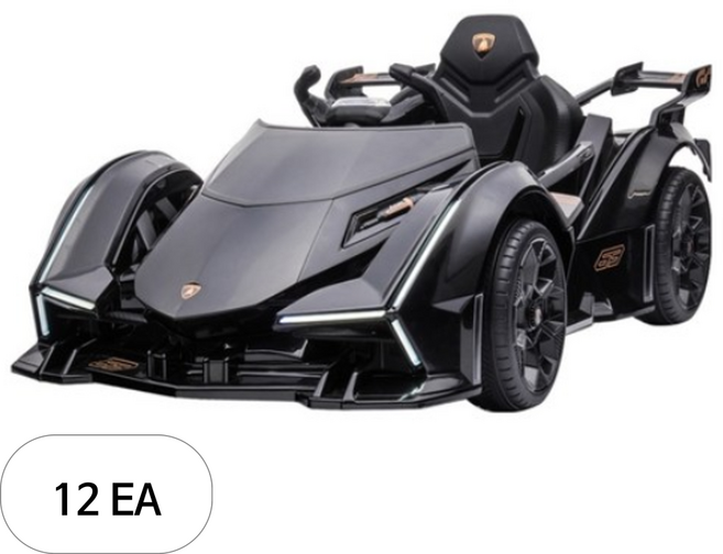 바니랜드 람보르기니 V12 비전 그란투리스모 유아전동차, 블랙, 12개
