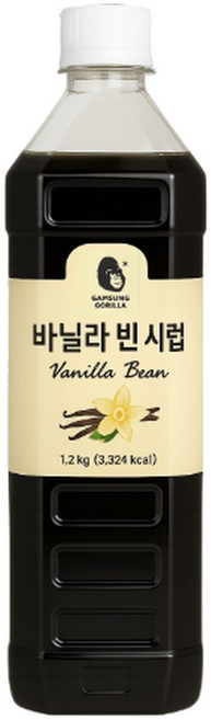 감성고릴라 프리미엄 바닐라 빈 시럽 1.2kg / 1병 (리얼 바닐라 캐비어) 배송, 1개