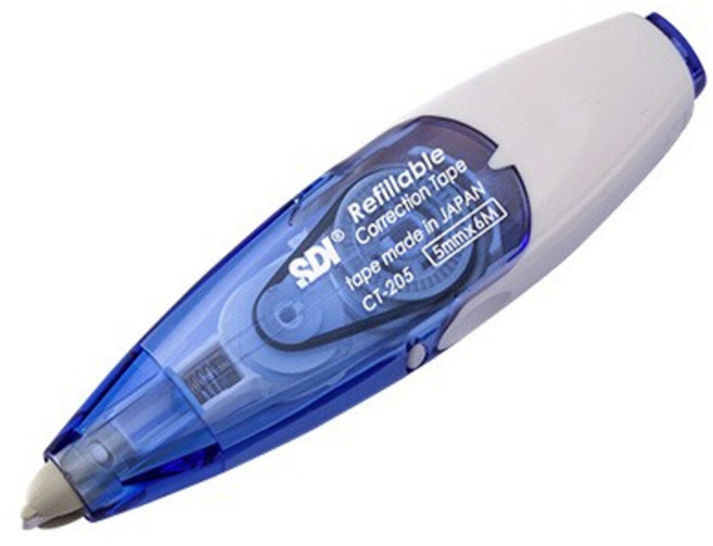 SDI 手牌 iPUSH 輕鬆按 修正內帶 替換帶 立可帶, 白色, 1個