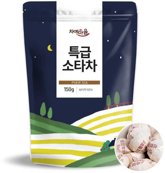 차예마을 특급소타차 보이차잎, 1개, 150g, 1개입