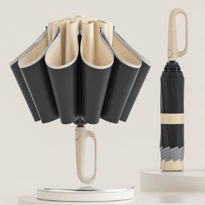 하니모아 초경량 UV 자외선차단 99% 거꾸로 원터치 3단 자동 우산 양산