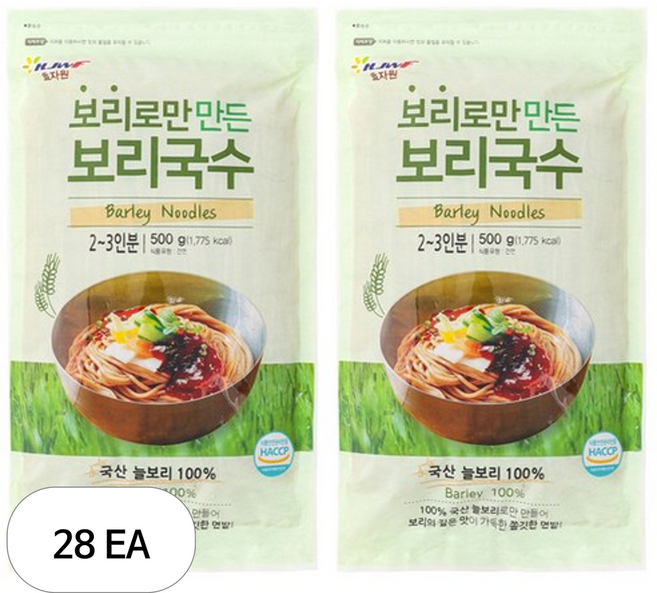 효자원 보리로만 만든 보리국수, 500g, 28개