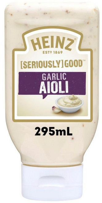 하인즈 Heinz Seriously Good Garlic Aioli Mayonnaise 굿 갈릭 아이올리 마요네즈 호주, 14개, 295ml