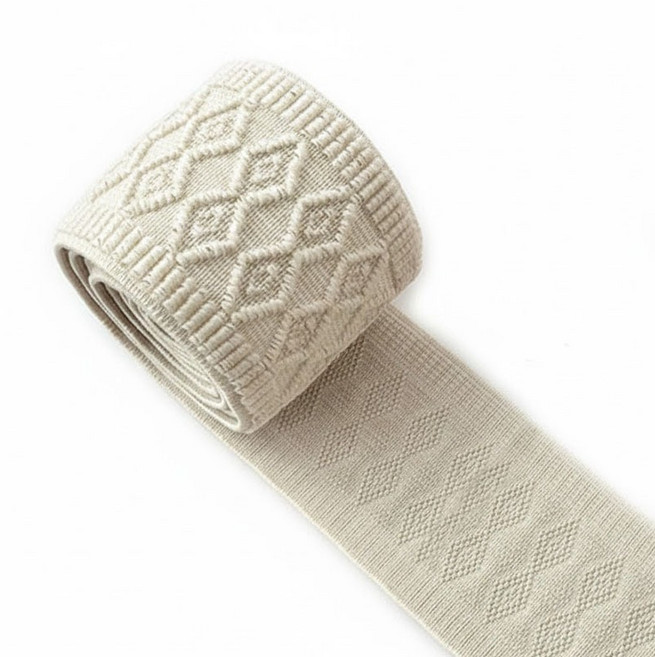 [청라핸즈]다이아 허리고무밴드 고무줄 50mm베이지(09-229), 1개